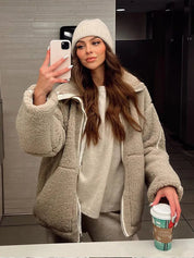 Elena Voss | Nordic Sherpa Jacket Luxe