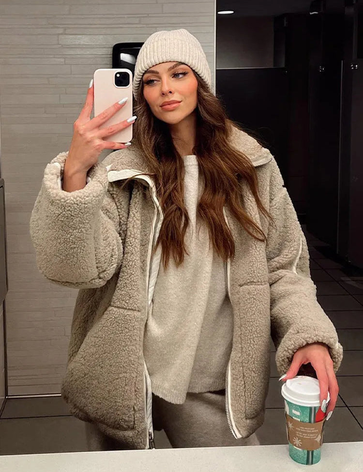 Elena Voss | Nordic Sherpa Jacket Luxe