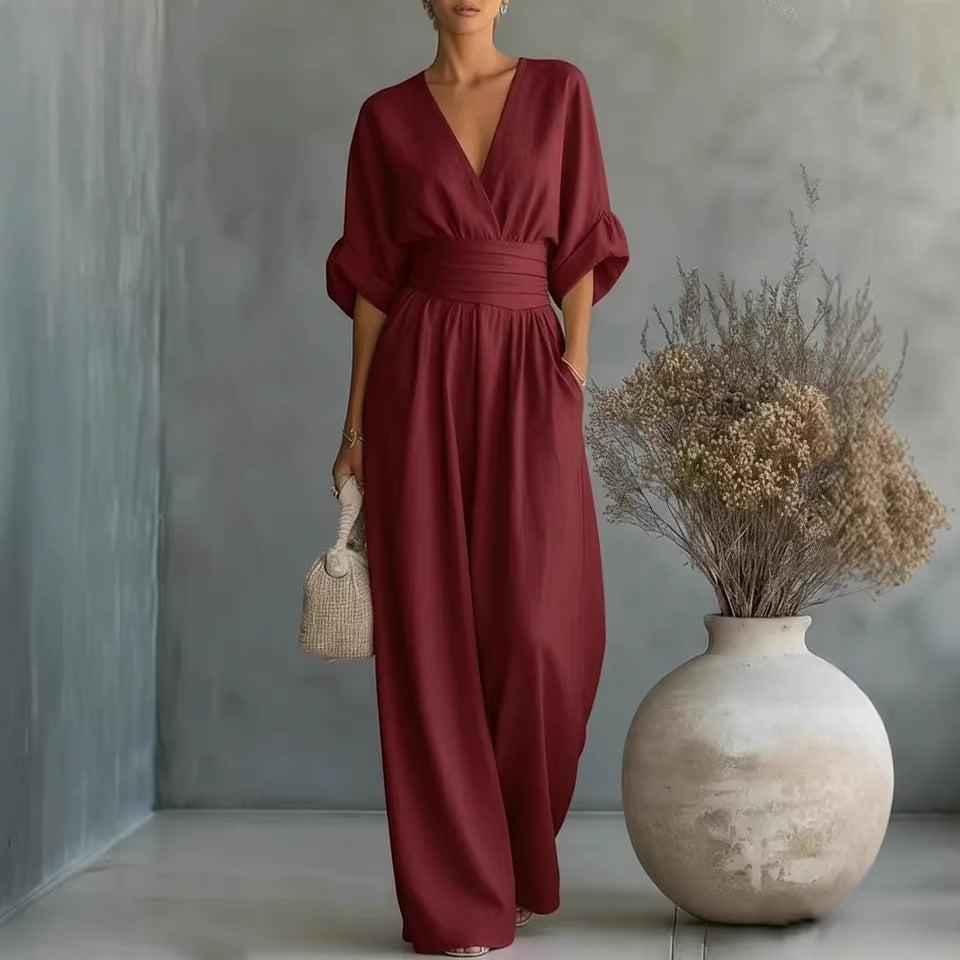 Isabelle Monroe | Elegant Wide Leg Jumpsuit For Women