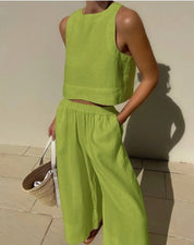 Bianca Shaw | Linen Two-Piece Set For Women