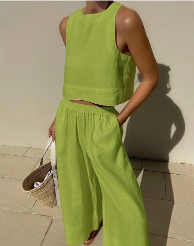 Bianca Shaw | Linen Two-Piece Set For Women