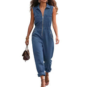 Victoria Sinclair | Sleeveless Utility Jumpsuit For Women