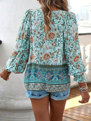 Monique Payne | Boho Floral Blouse For Women