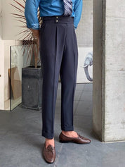 Luca Verano | Tailored Pleated Smart Trousers