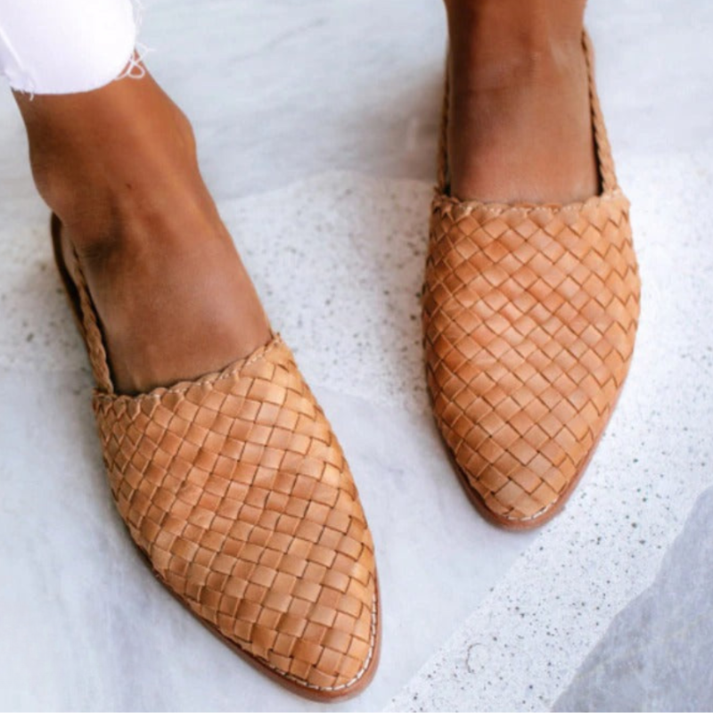 Sophie Bellini | Woven Slingback Flats For Women