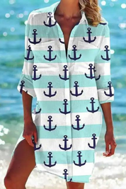 Sophia Bellini | Coastal Print Beach Dress For Women