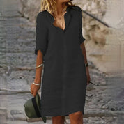 Charlotte Sinclair | Linen Shirt Dress For Women