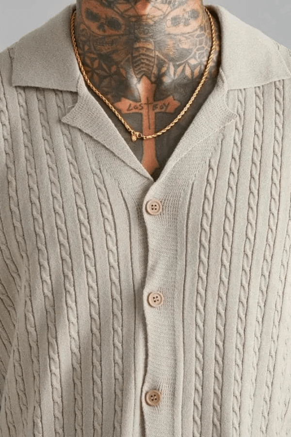 Matteo Sinclair | Knitted Summer Shirt For Men