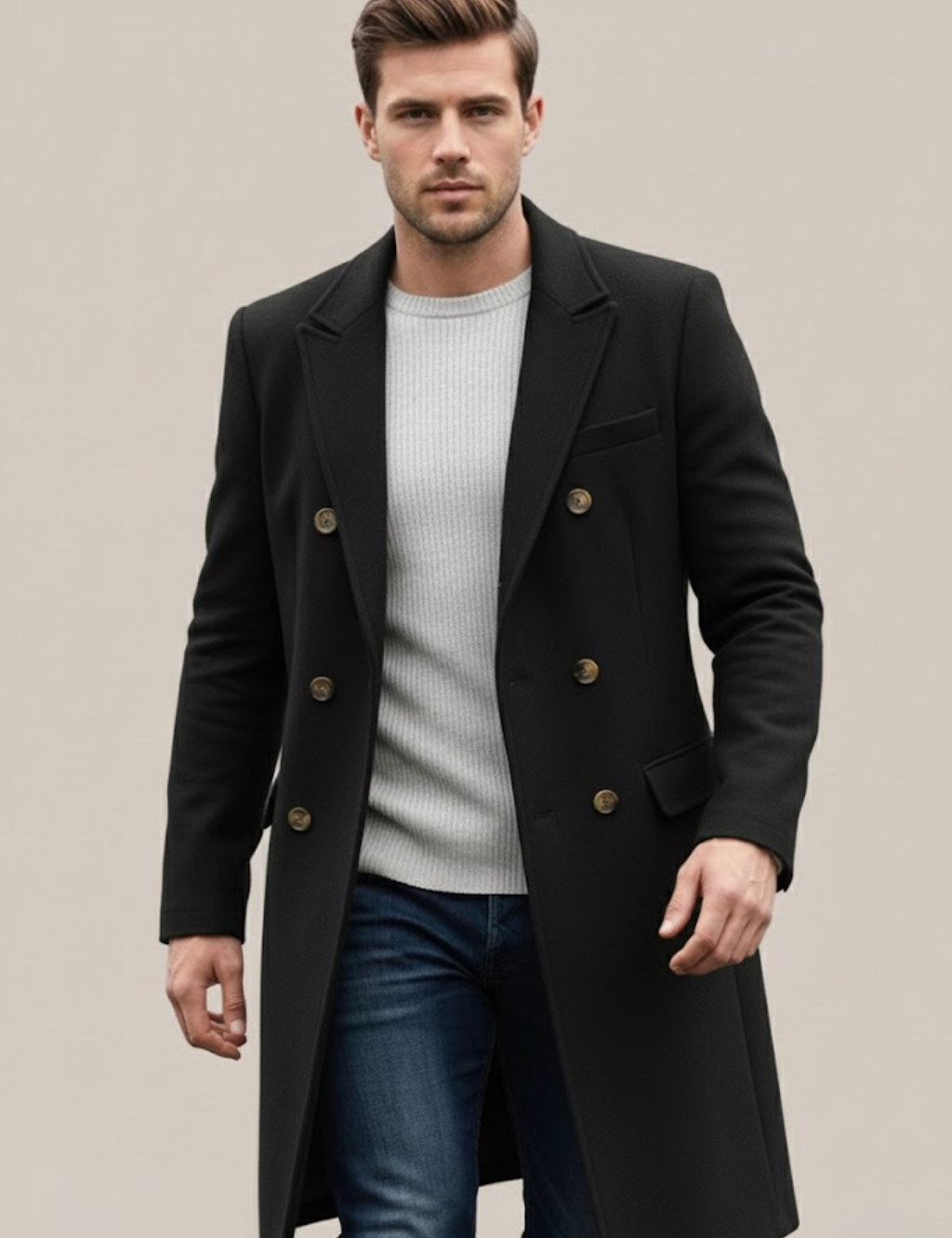 Riccardo Bellini | Milano Signature Double-Breasted Coat Luxe
