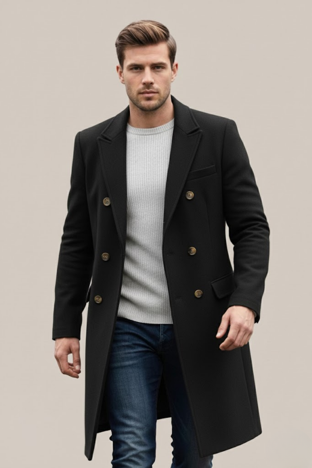 Riccardo Bellini | Milano Signature Double-Breasted Coat Luxe