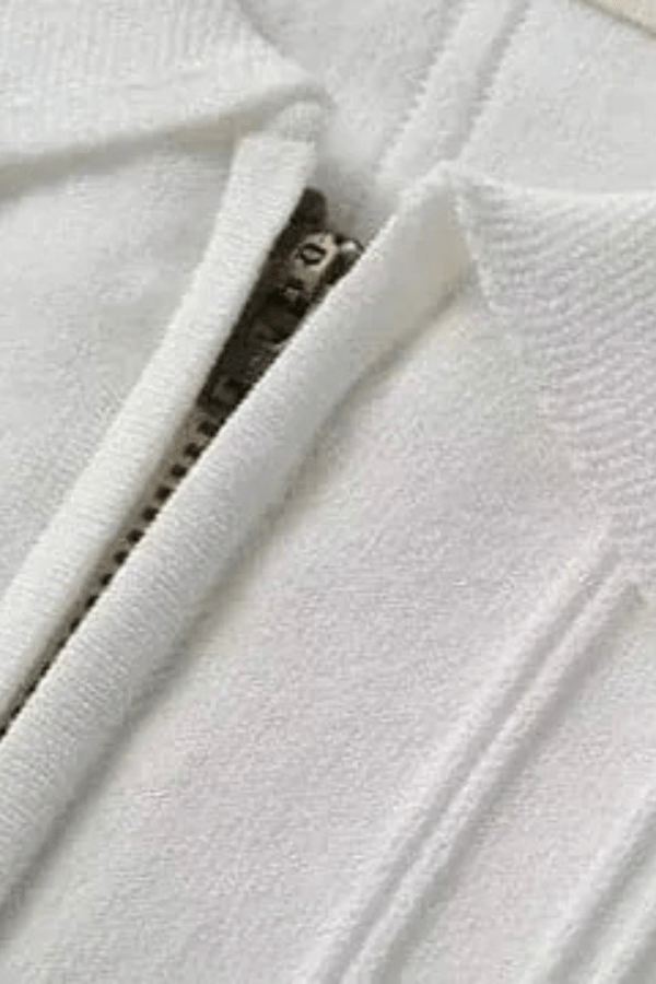 Adrien Beaumont | Ribbed Zip Polo Shirt