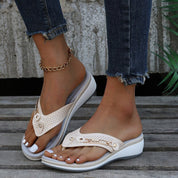 Solène Vaquerie | Comfort Wedge Flip Flops for Women