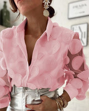 Isabella Moretti | Elegant Sheer Blouse For Women