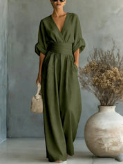 Isabelle Monroe | Elegant Wide Leg Jumpsuit For Women