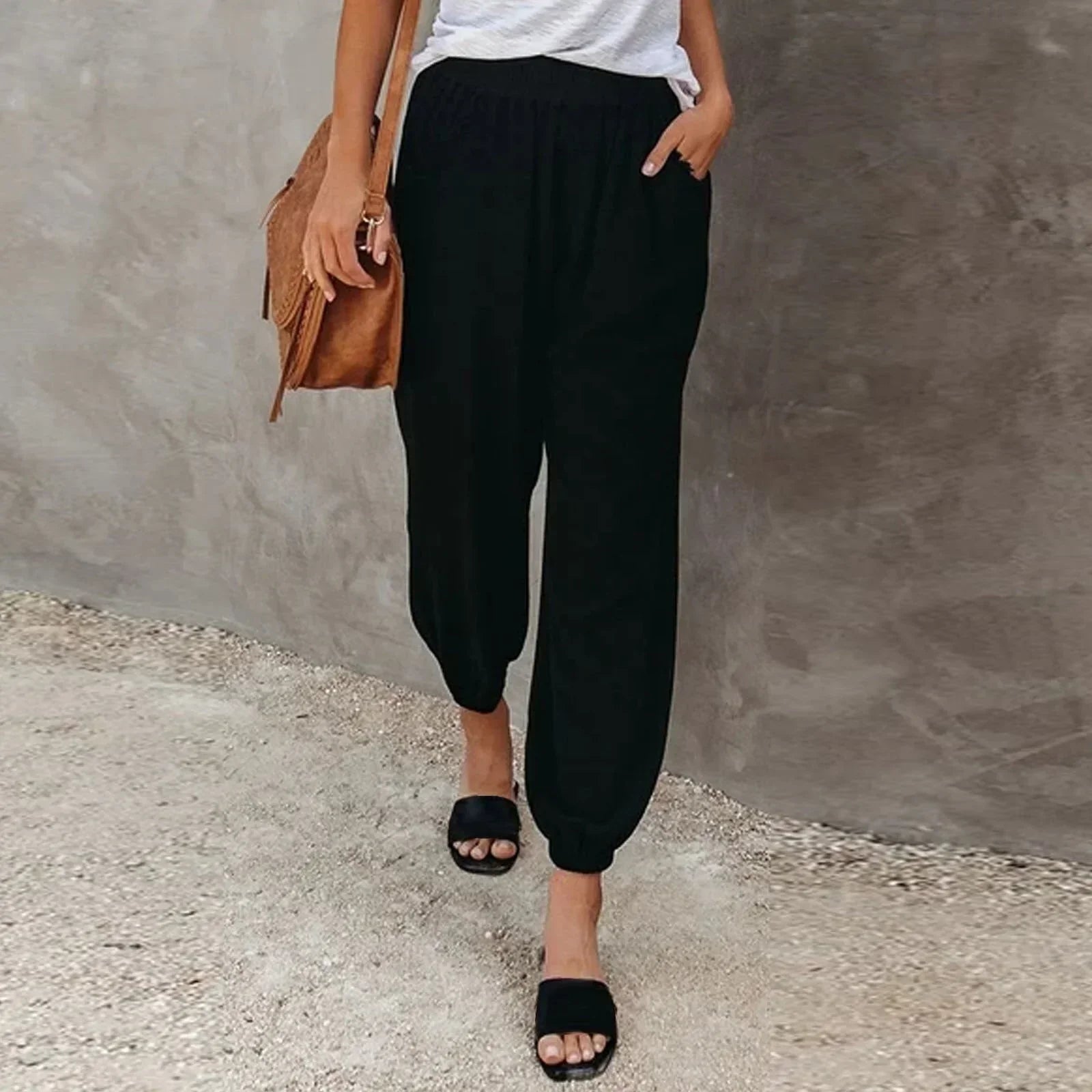 Isabella Moretti | Relaxed Linen Trousers For Women