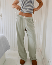 Amélie Rousseau | Relaxed Cotton Lounge Trousers For Women