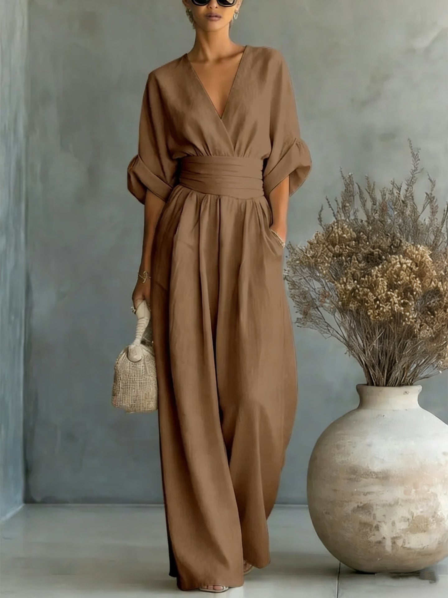 Isabelle Monroe | Elegant Wide Leg Jumpsuit For Women
