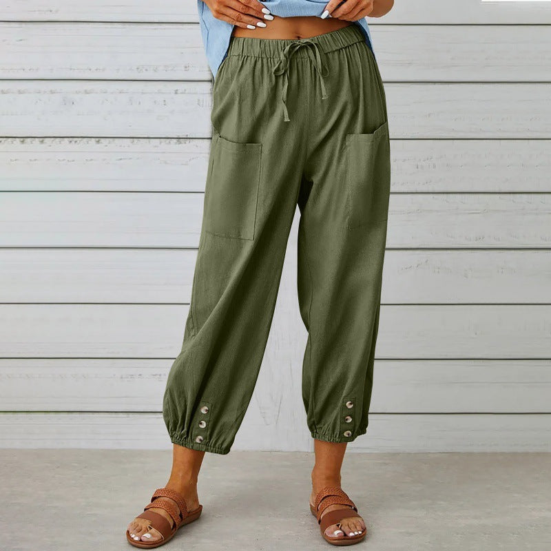 Florence Bennett | Casual Drawstring Trousers For Women