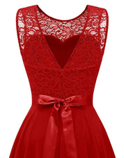Vivienne Moreau | Burgundy High Low Cocktail Dress For Women
