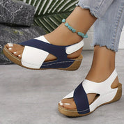 Clara Fontaine | Comfort Cross-Strap Walking Sandals For Women