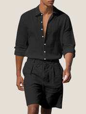 Thiago Bellmont | Linen Shirt & Shorts Set For Men