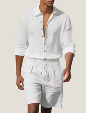Thiago Bellmont | Linen Shirt & Shorts Set For Men