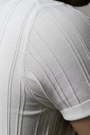 Adrien Beaumont | Ribbed Zip Polo Shirt