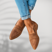 Monica Bowers | Suede Pointed Loafers For Women
