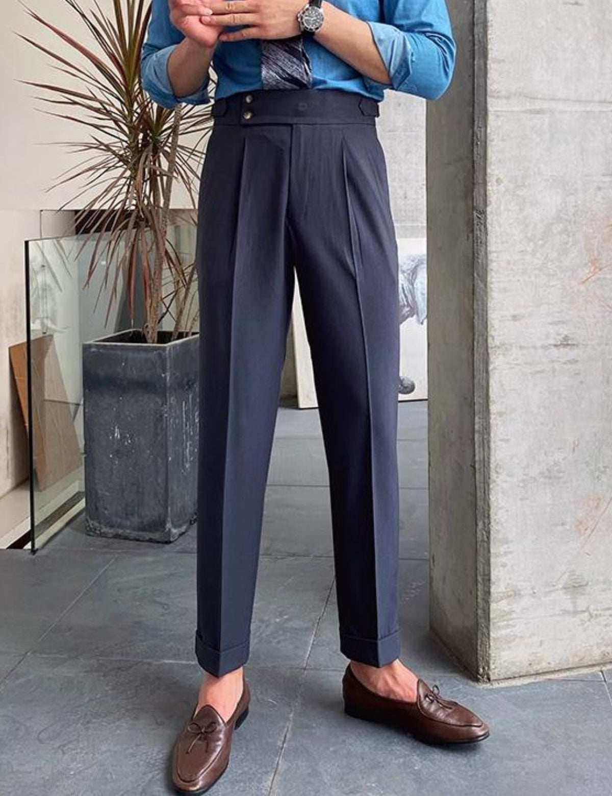 Luca Verano | Tailored Pleated Smart Trousers