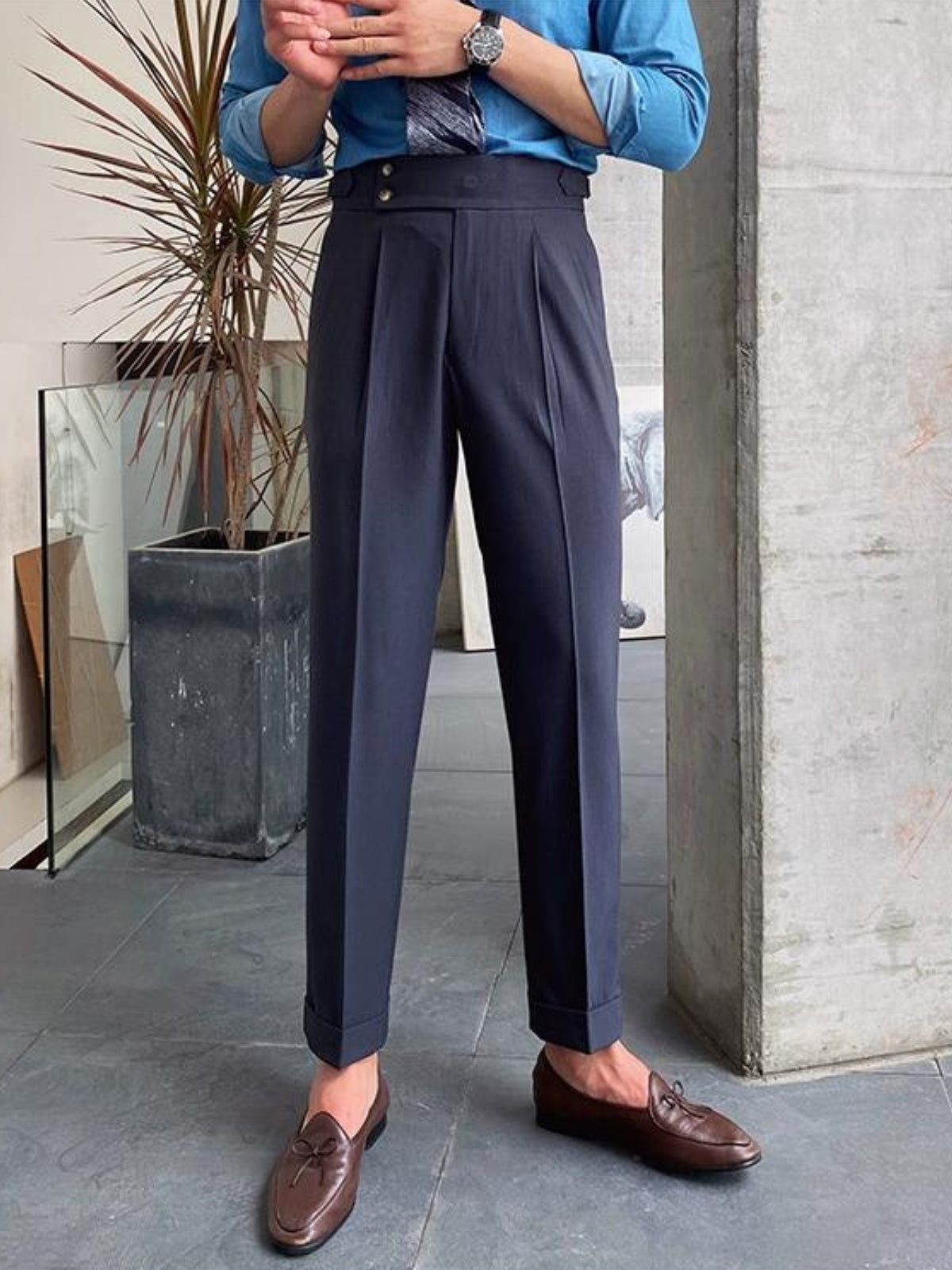 Luca Verano | Tailored Pleated Smart Trousers