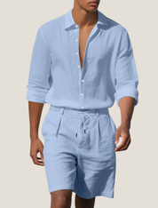Thiago Bellmont | Linen Shirt & Shorts Set For Men