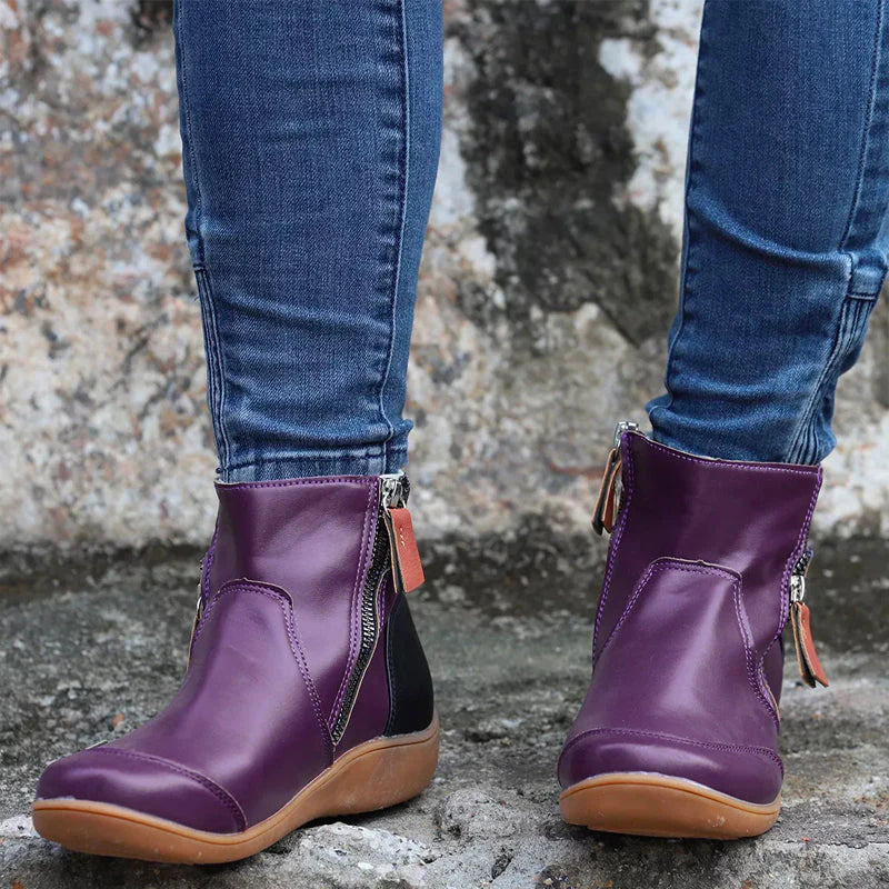 Amelia Hart | Comfort Zip Ankle Boots For Women