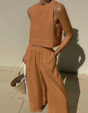 Bianca Shaw | Linen Two-Piece Set For Women