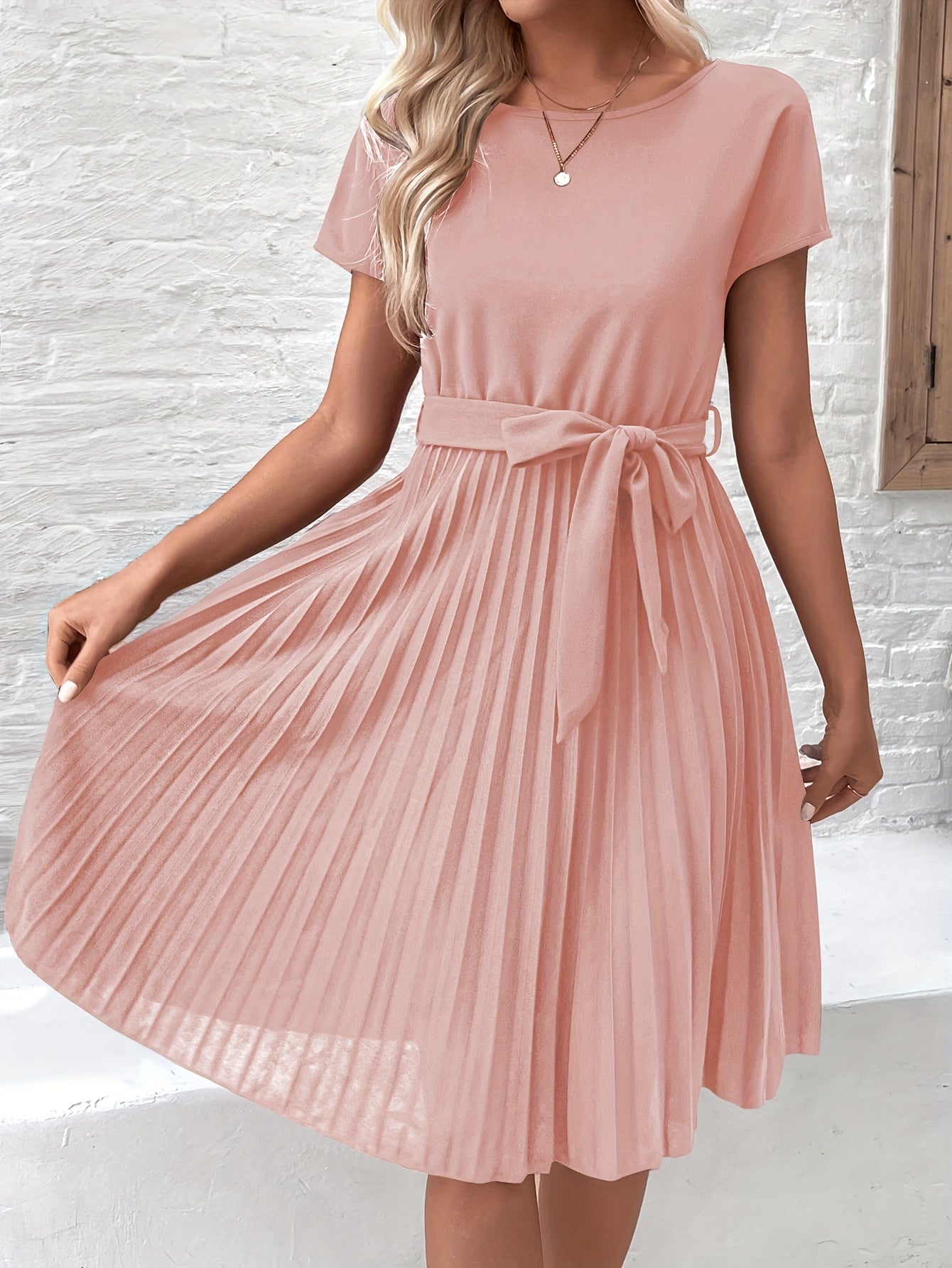 Genevieve Hartley | Pleated Midi Dress For Women