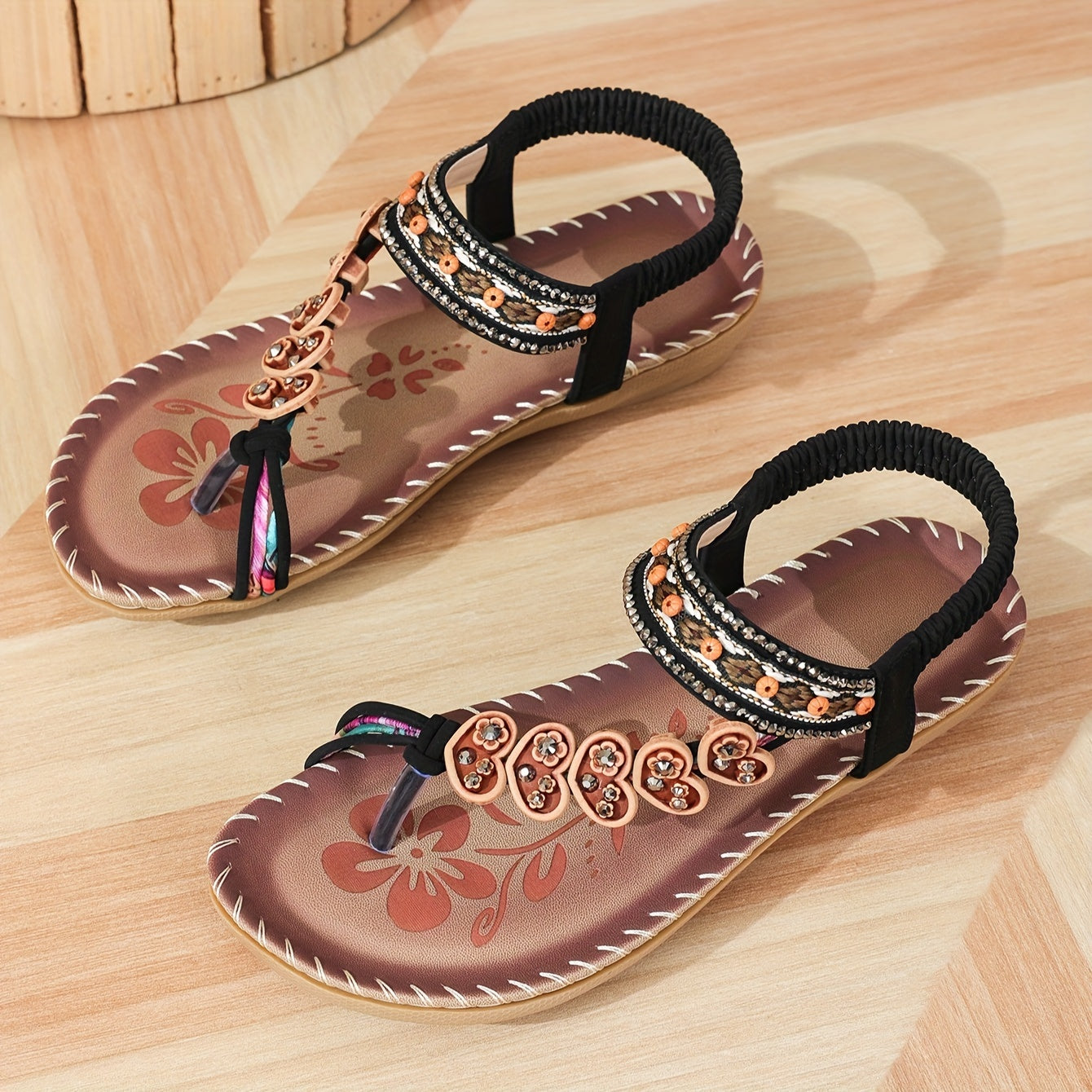 Paige Hancock | Boho Beaded Sandals For Women