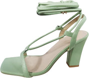 Sofia Bellini | Strappy Block Heel Sandals For Women