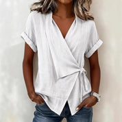 Charlotte Bennett | Wrap Tie Blouse For Women
