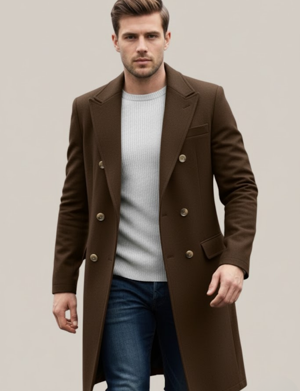 Riccardo Bellini | Milano Signature Double-Breasted Coat Luxe