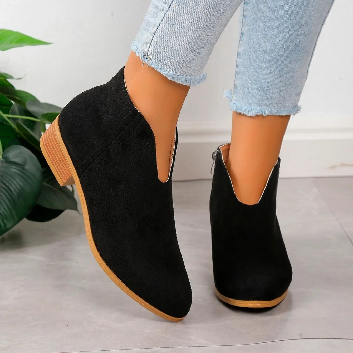 Vivienne Laurent | Leopard Print Ankle Boots For Women