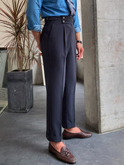 Luca Verano | Tailored Pleated Smart Trousers