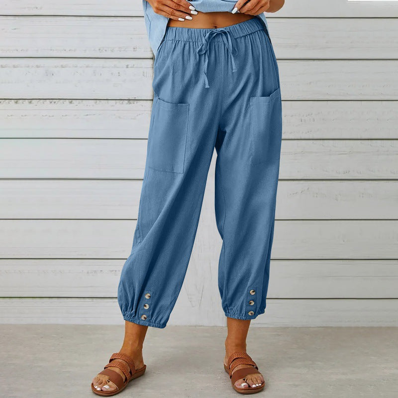 Florence Bennett | Casual Drawstring Trousers For Women