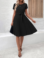Genevieve Hartley | Pleated Midi Dress For Women