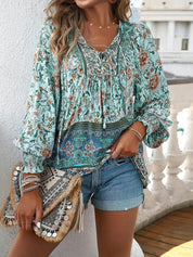 Monique Payne | Boho Floral Blouse For Women