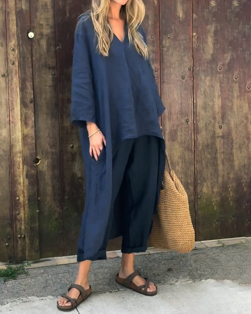 Miranda Cross | Longline Tunic Two-Piece Set