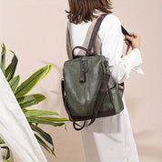 Isabella Vance | Convertible Leather Backpack For Women