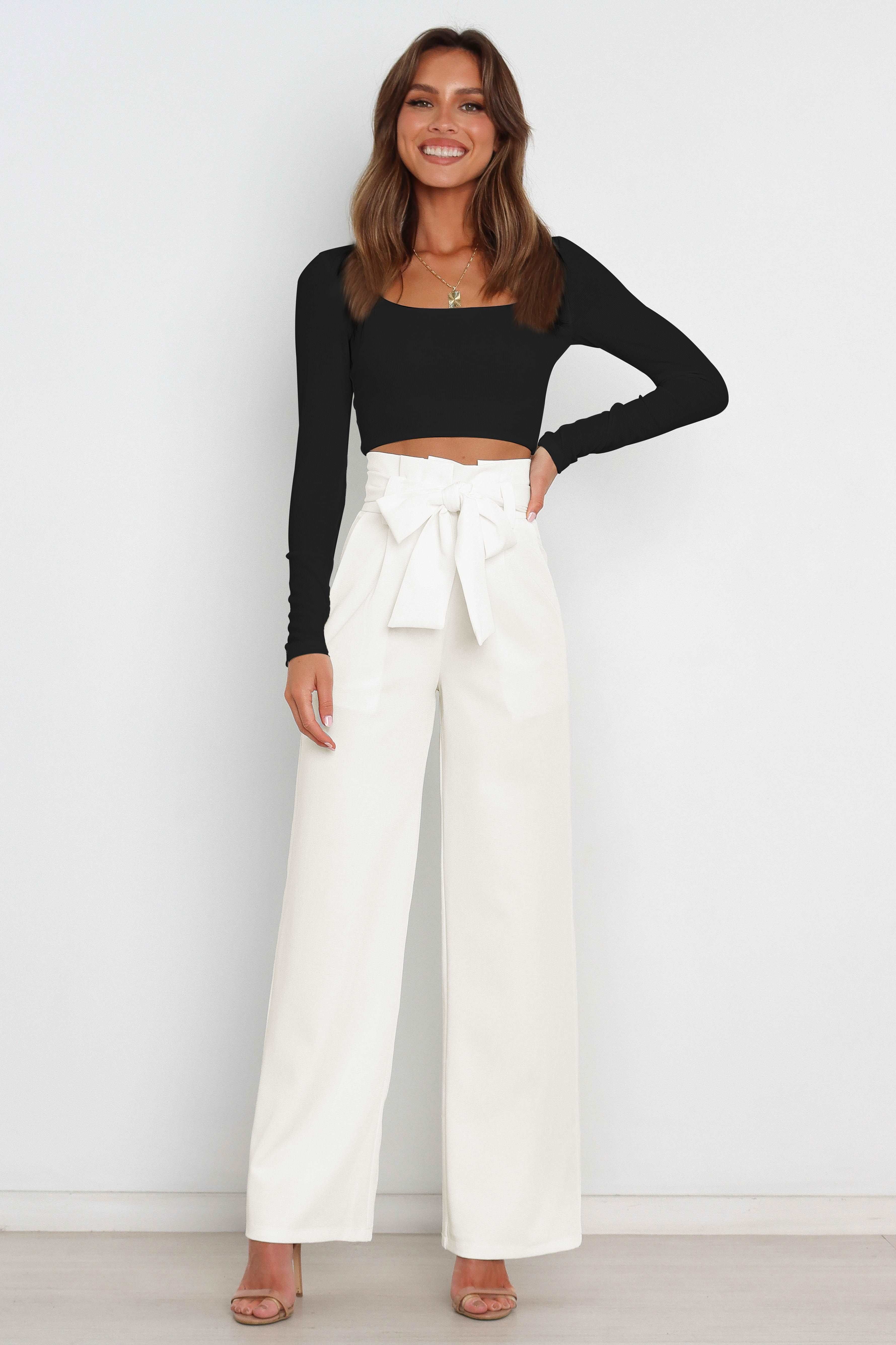 Sienna Laurent | High Waist Wide Leg Trousers For Women