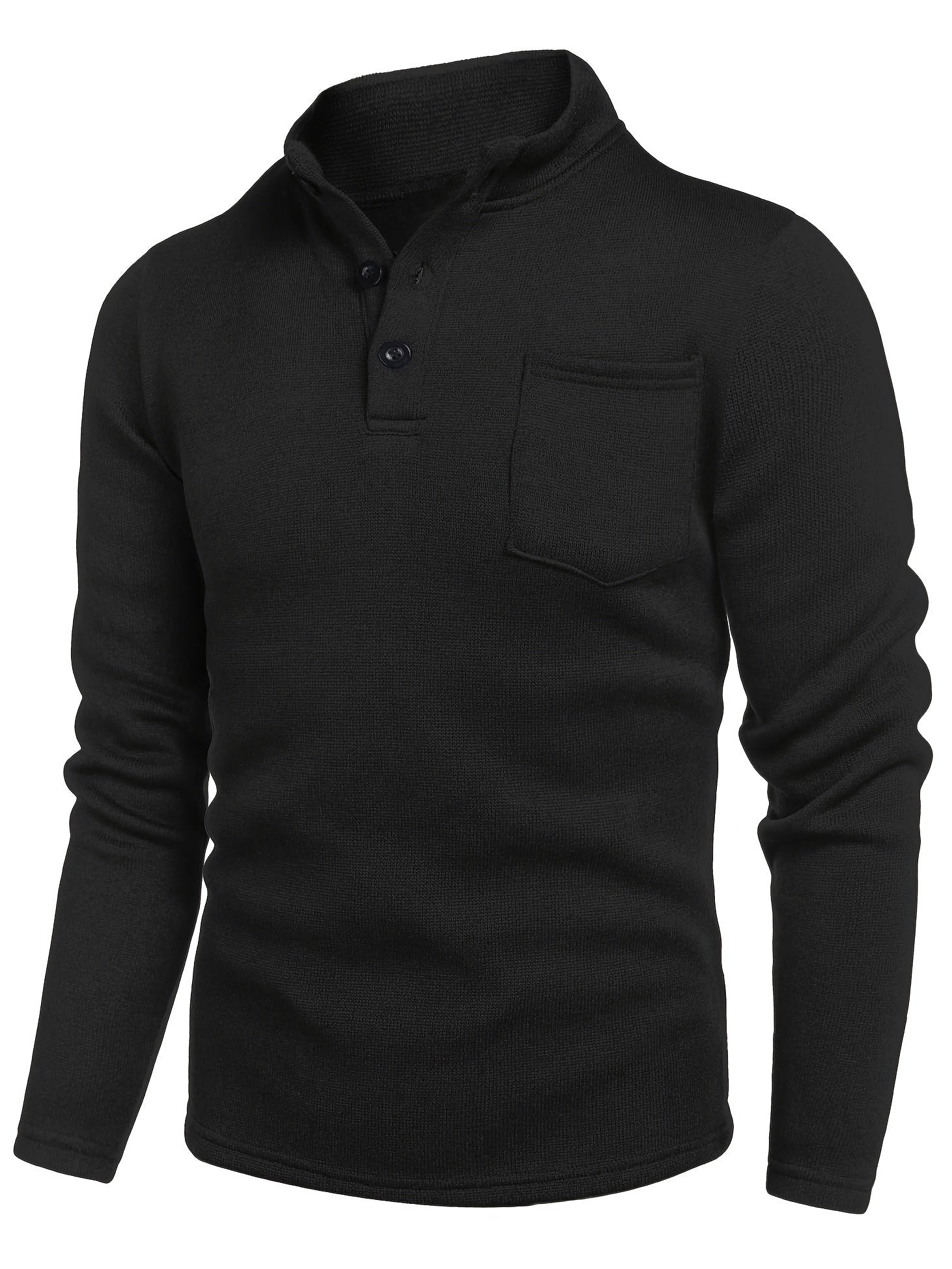 Daniel Moreau | Premium Henley Long Sleeve Shirt