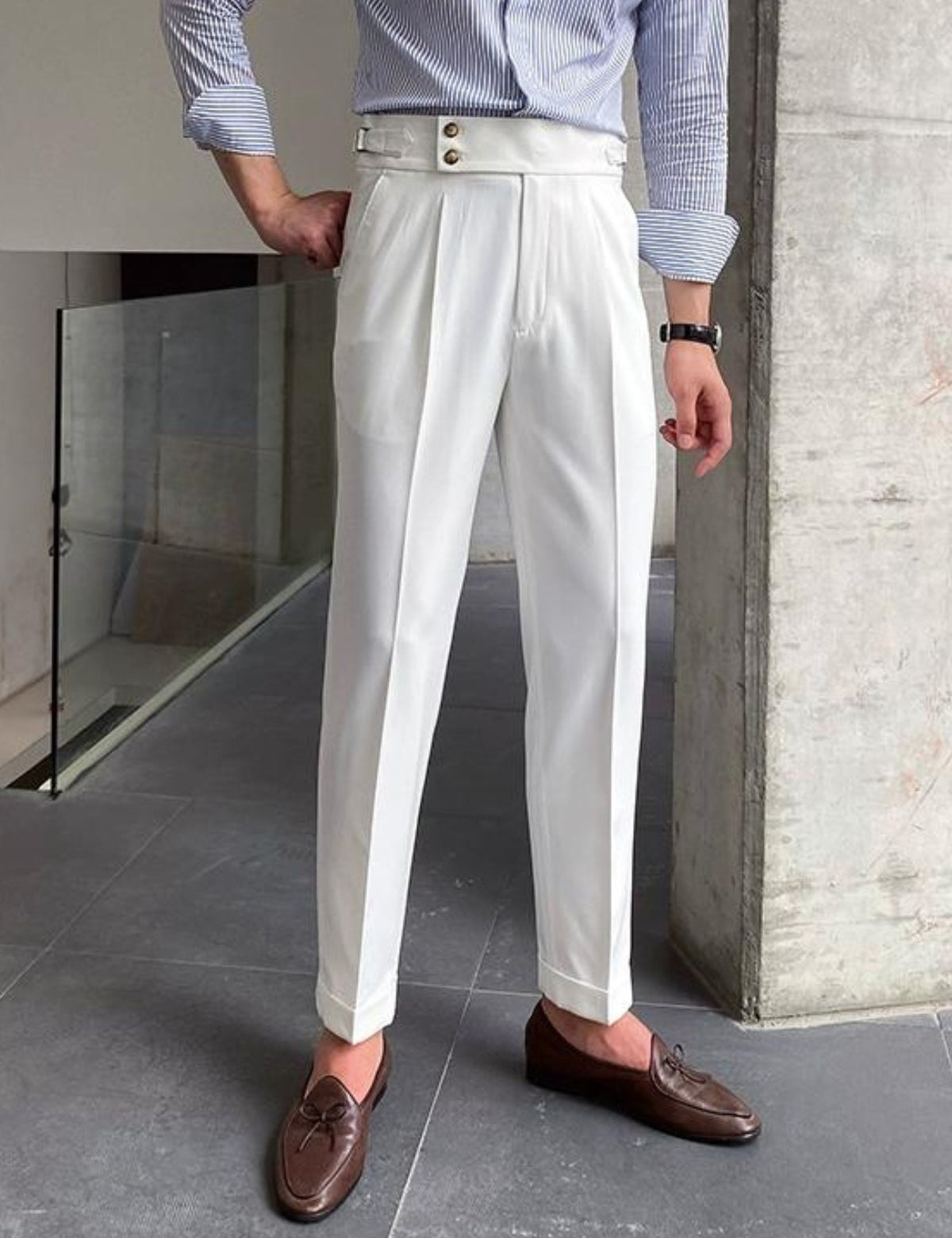 Luca Verano | Tailored Pleated Smart Trousers