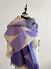 Valentina Moreau | Luxury Geometric Winter Scarf For Women