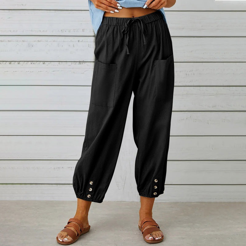Florence Bennett | Casual Drawstring Trousers For Women